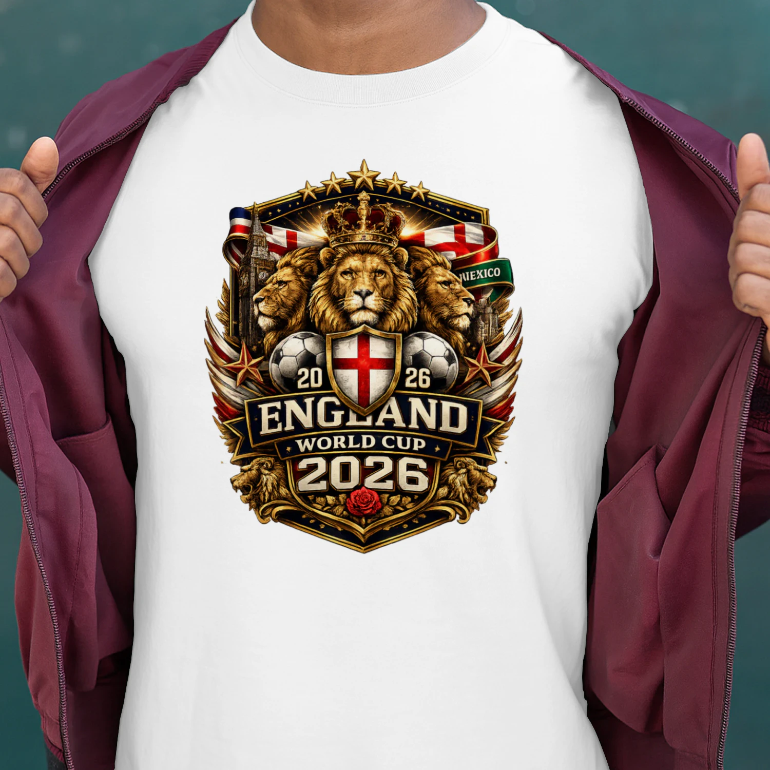 England World Cup 2026 Lion Crest Edition Unisex T-Shirt – English Football Pride Design