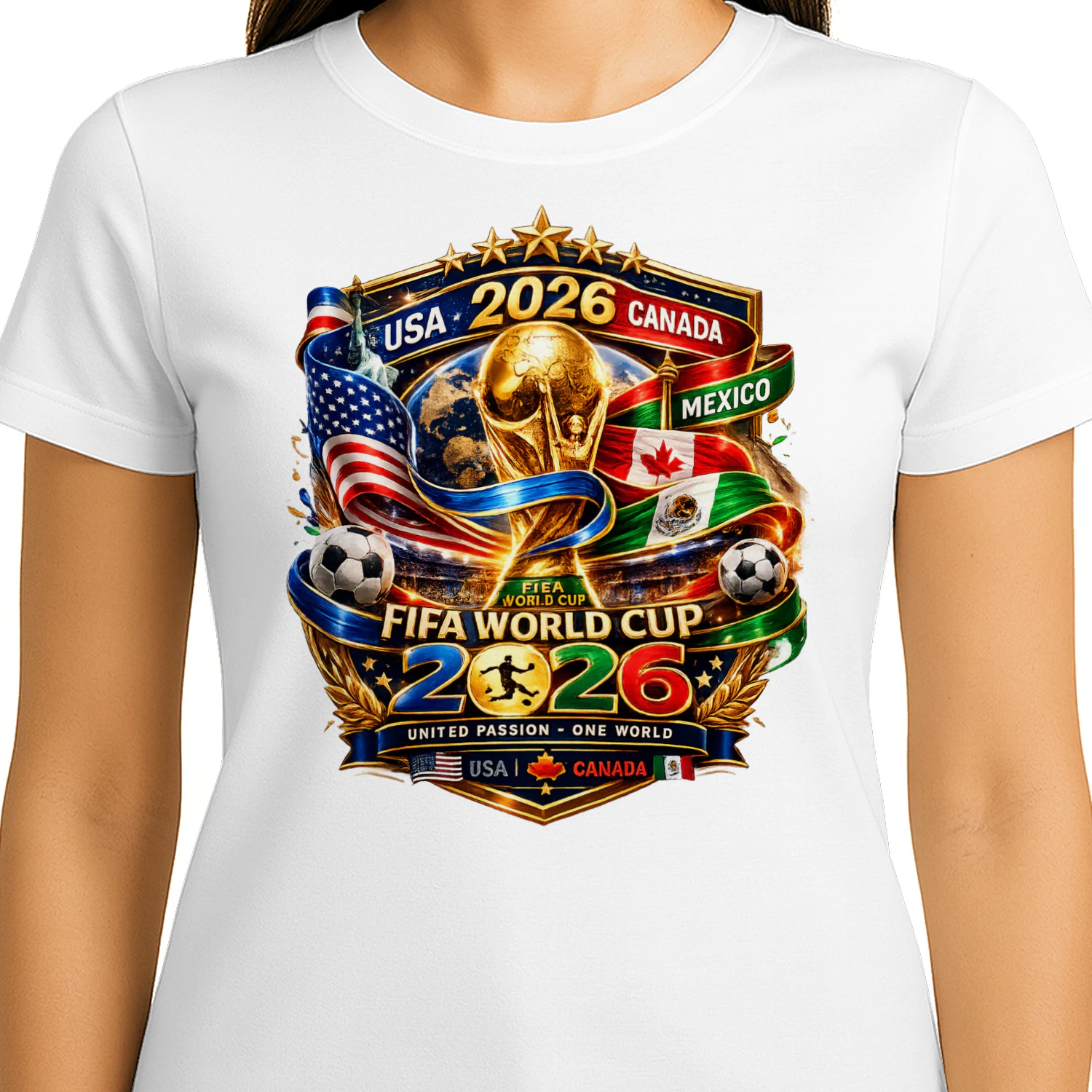 World Cup 2026 USA • Canada • Mexico Premium Graphic T-Shirt