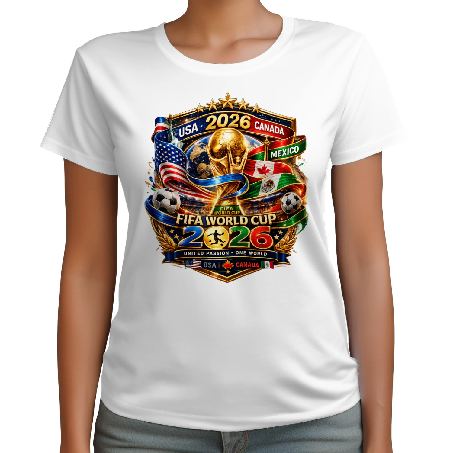World Cup 2026 USA • Canada • Mexico Premium Graphic T-Shirt