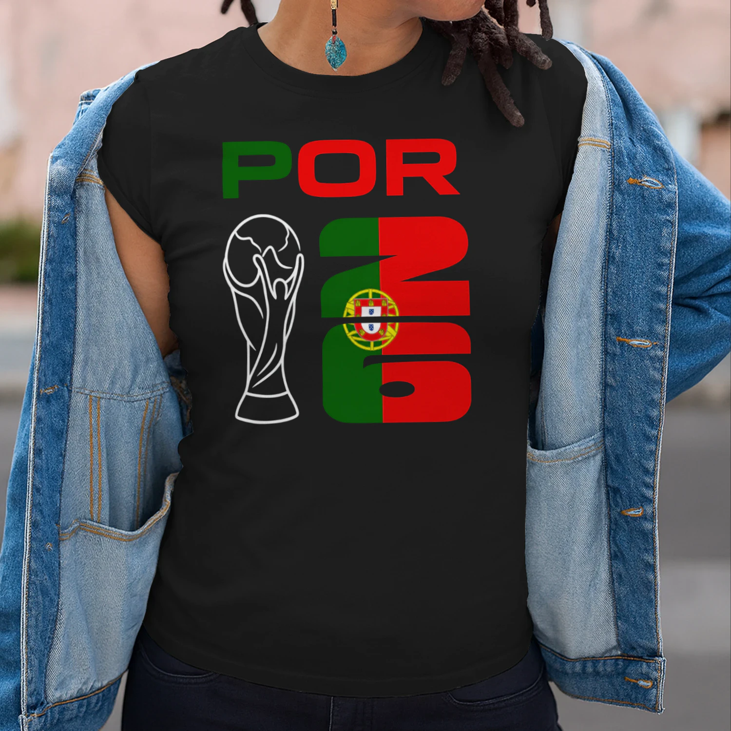 Portugal POR 2026 World Cup — Patriotic Trophy Soccer Fan Design