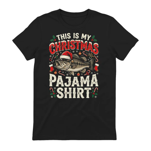 This Is My Christmas Pajama Fishing Bass Holiday