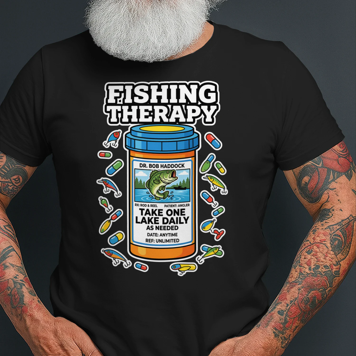 Fishing Therapy Take One Lake Daily Angler Funny