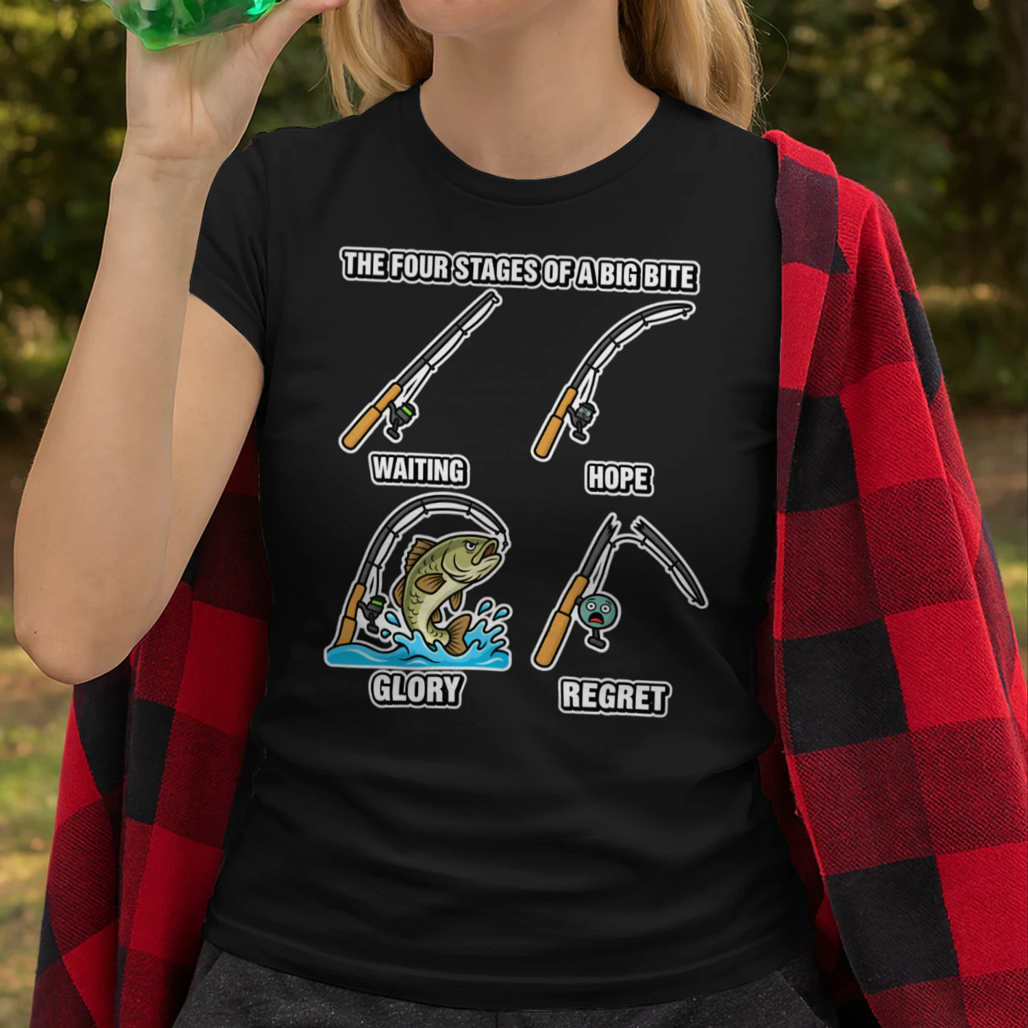 The Four Stages Of A Big Bite Fishing Funny