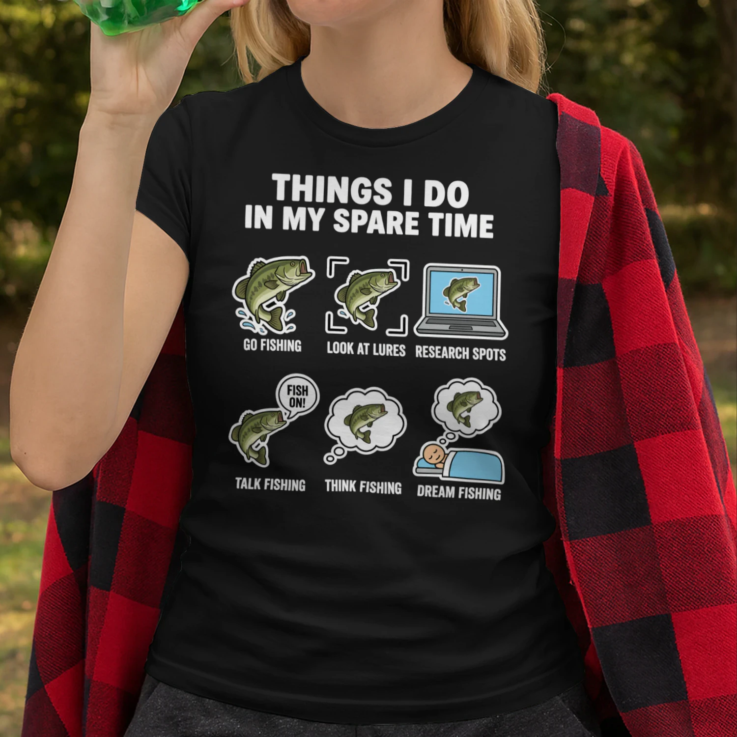 Things I Do In My Spare Time Fishing Angler Funny