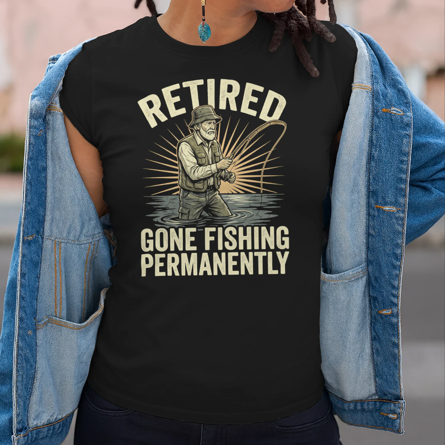 Retired Gone Fishing Permanently Angler