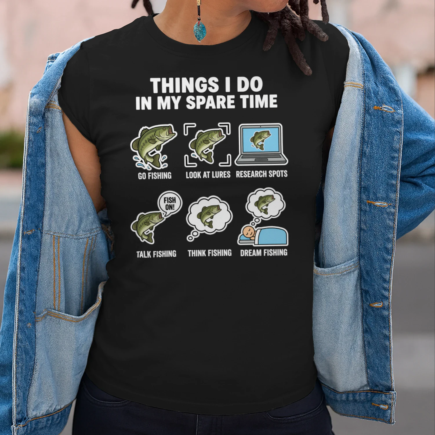Things I Do In My Spare Time Fishing Angler Funny