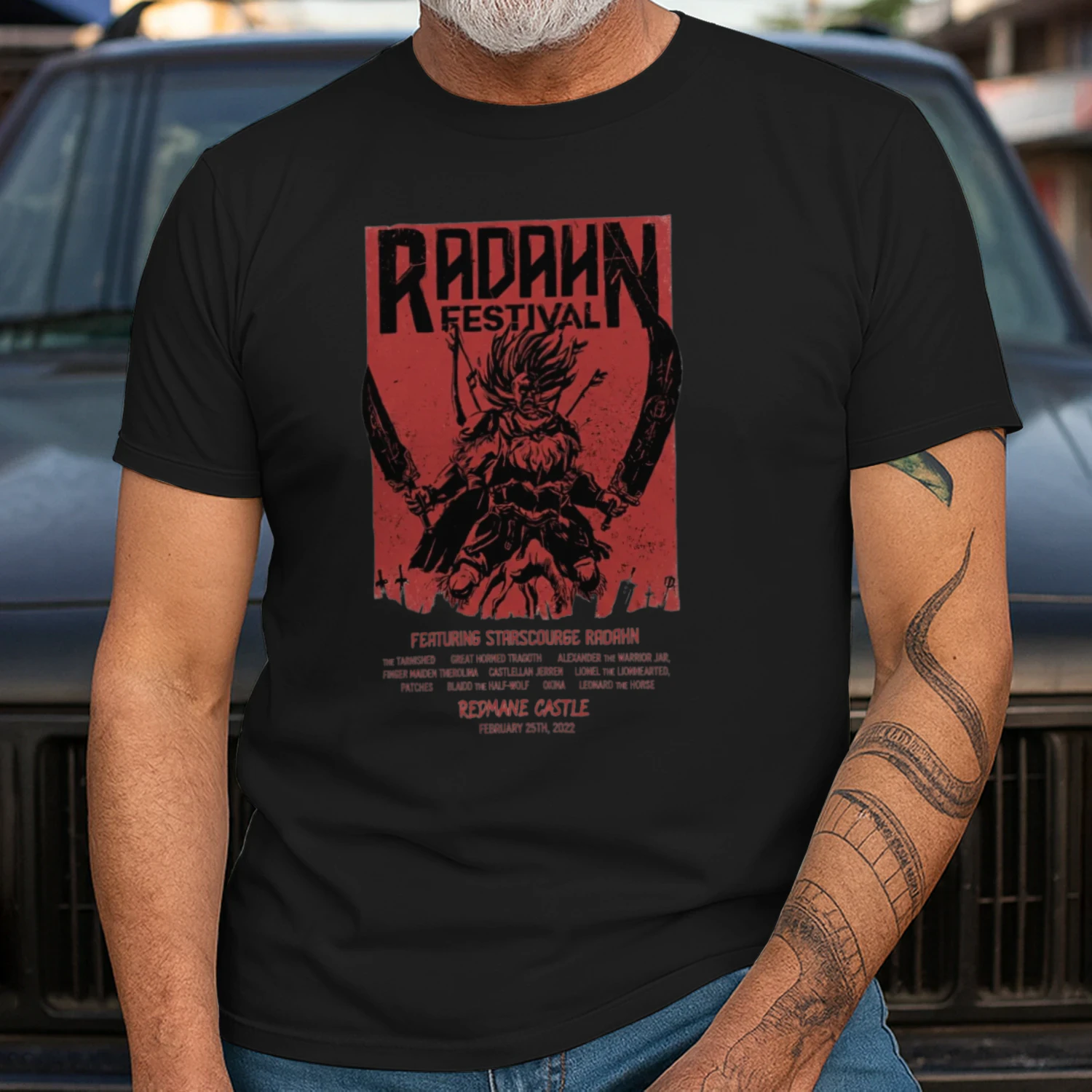 Unisex Elden Shirt Radahn Graphic Tee, Festival Shirt, Demon Tee, Soulsborne T-shirt