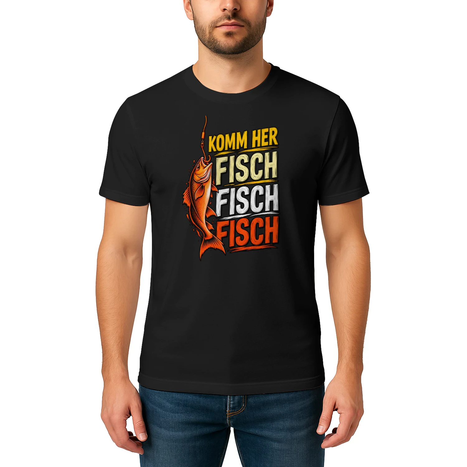 Komm Her Fisch – Lustiges Angel