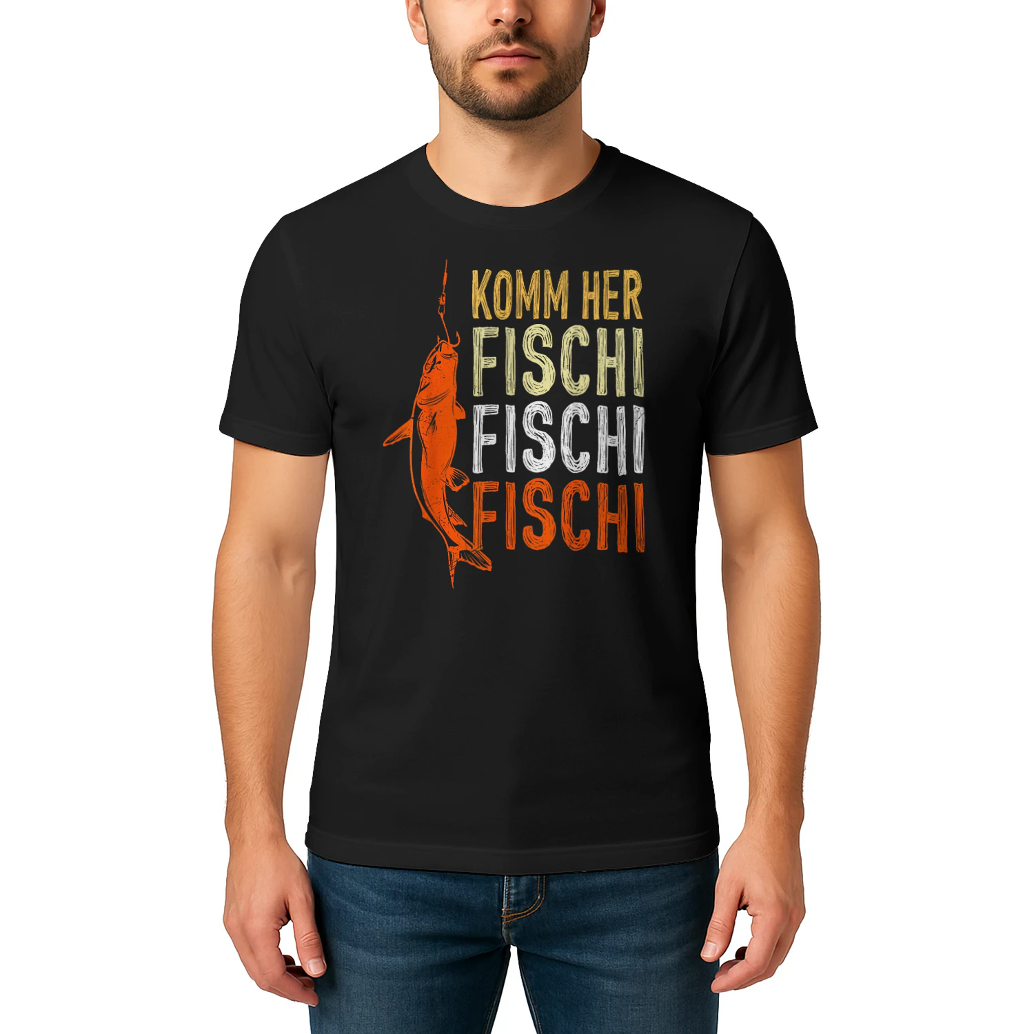 Angler Spruch Komm her Fischi Fischi Angeln