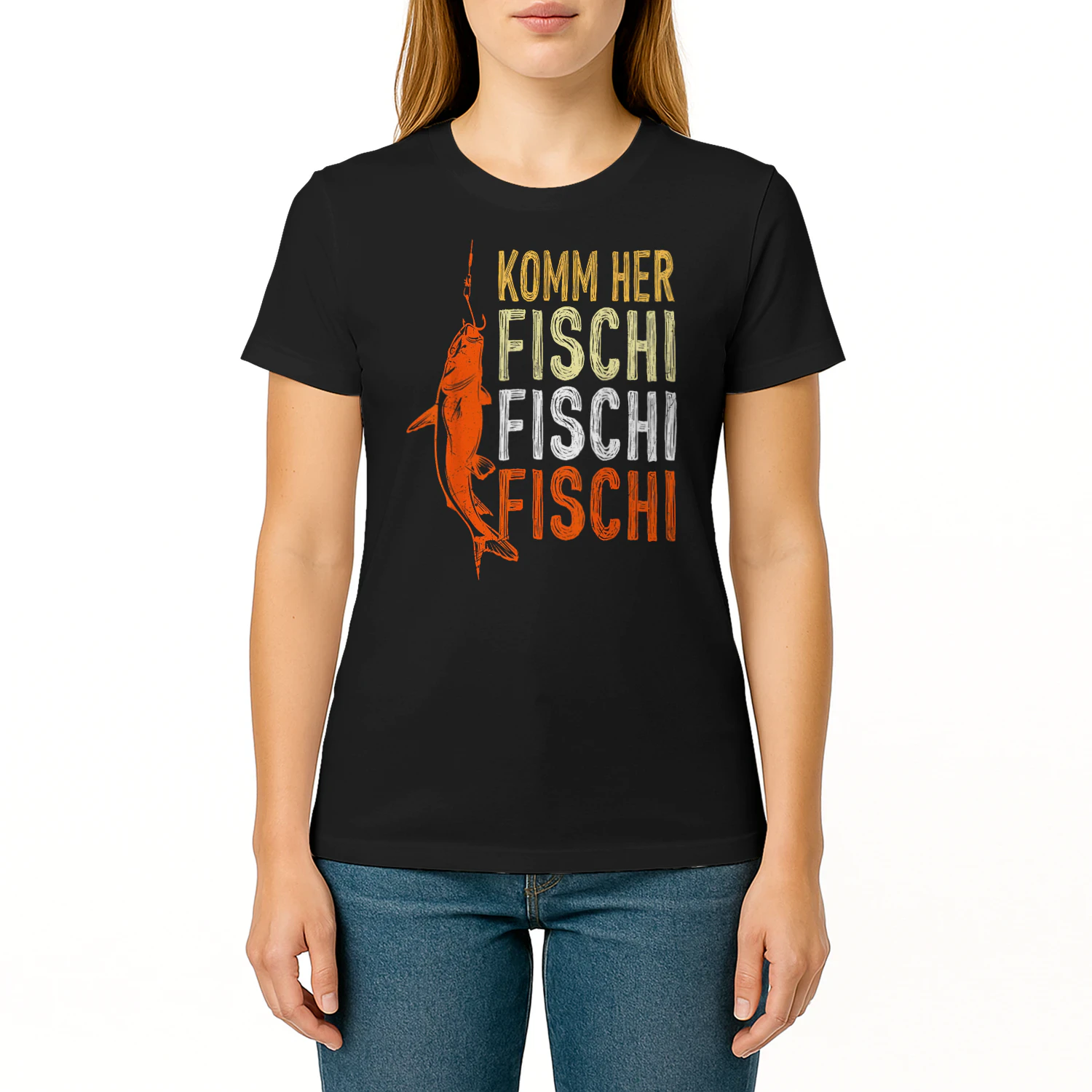 Angler Spruch Komm her Fischi Fischi Angeln
