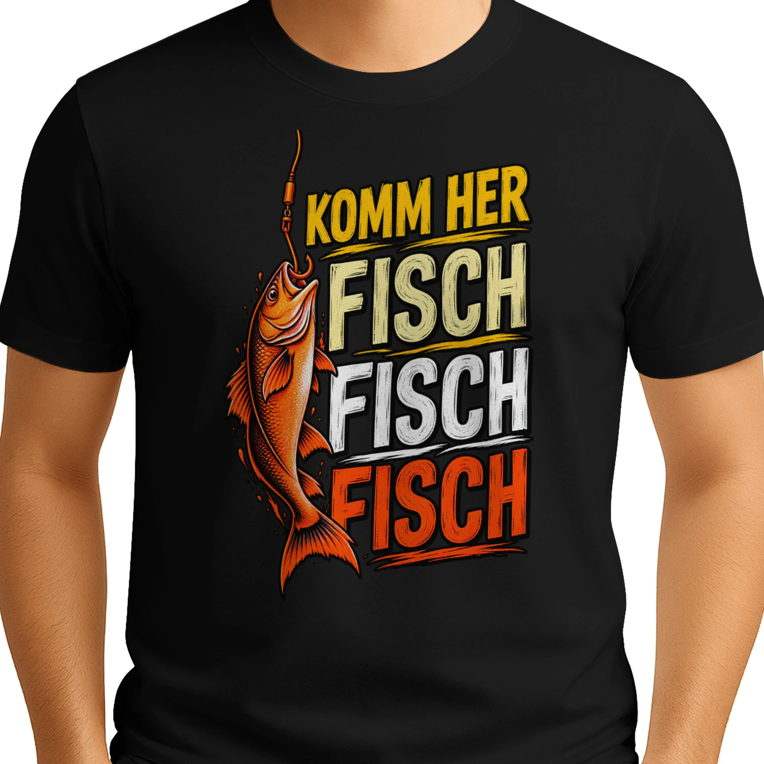 Komm Her Fisch – Lustiges Angel