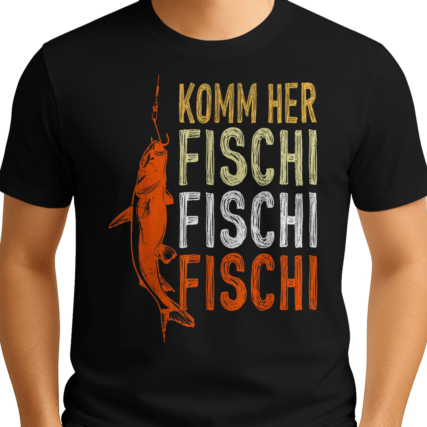 Angler Spruch Komm her Fischi Fischi Angeln