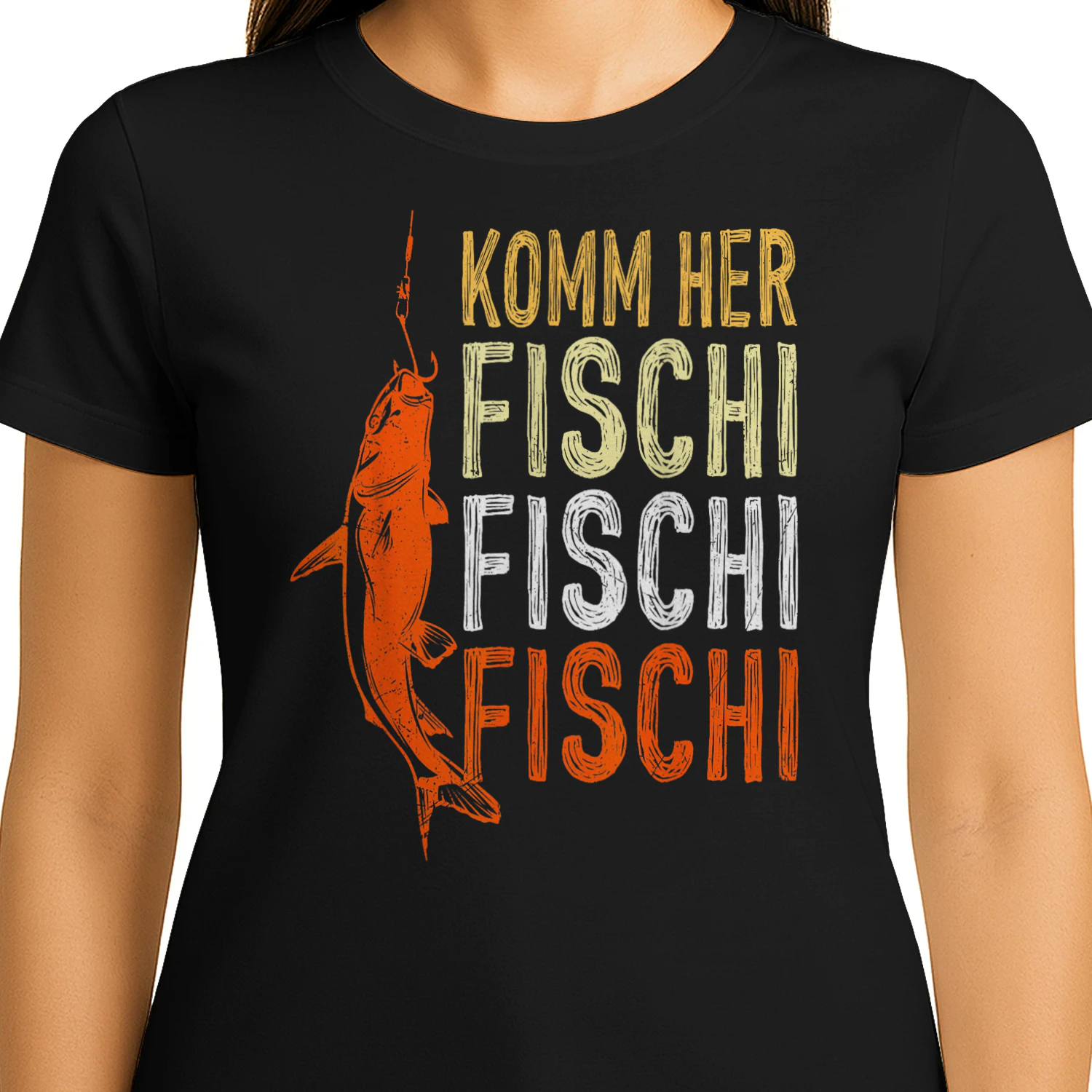 Angler Spruch Komm her Fischi Fischi Angeln