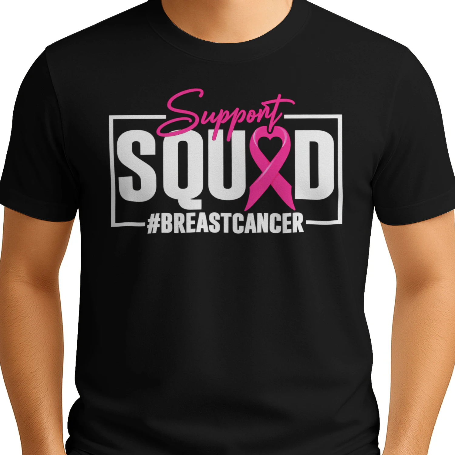 Breast Cancer Awareness Support Shirt – Pink Ribbon Collection
