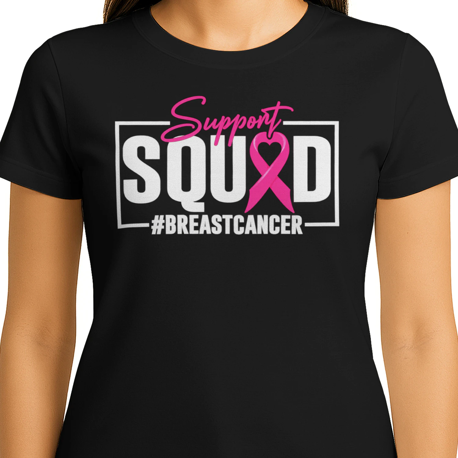 Breast Cancer Awareness Support Shirt – Pink Ribbon Collection