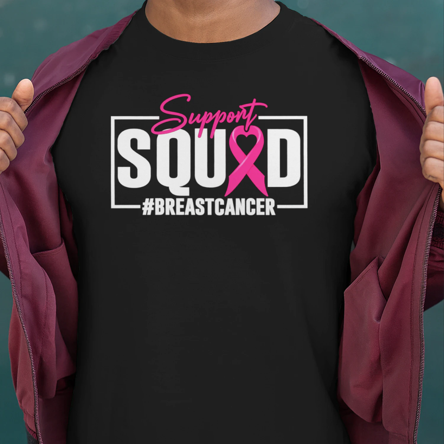 Breast Cancer Awareness Support Shirt – Pink Ribbon Collection