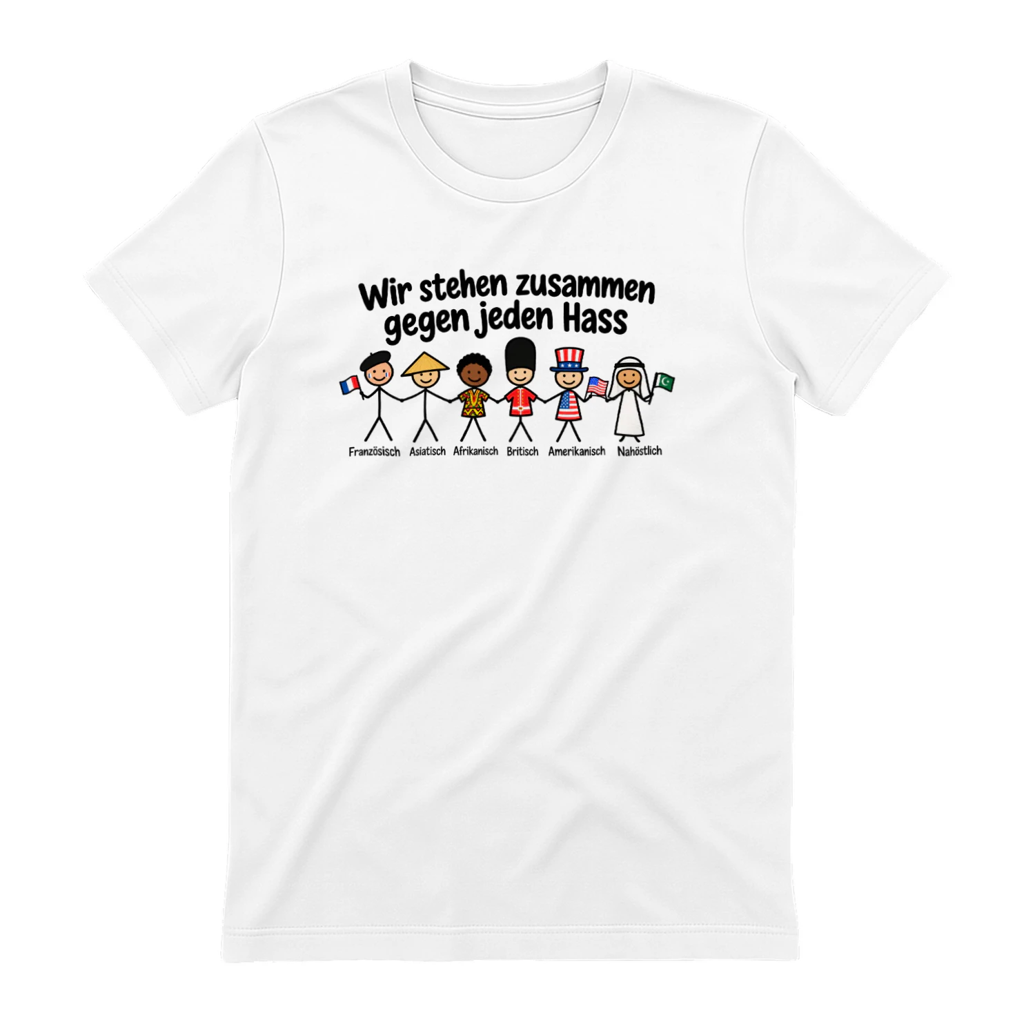 Wir Stehen Zusammen Gegen Hass – T-Shirt