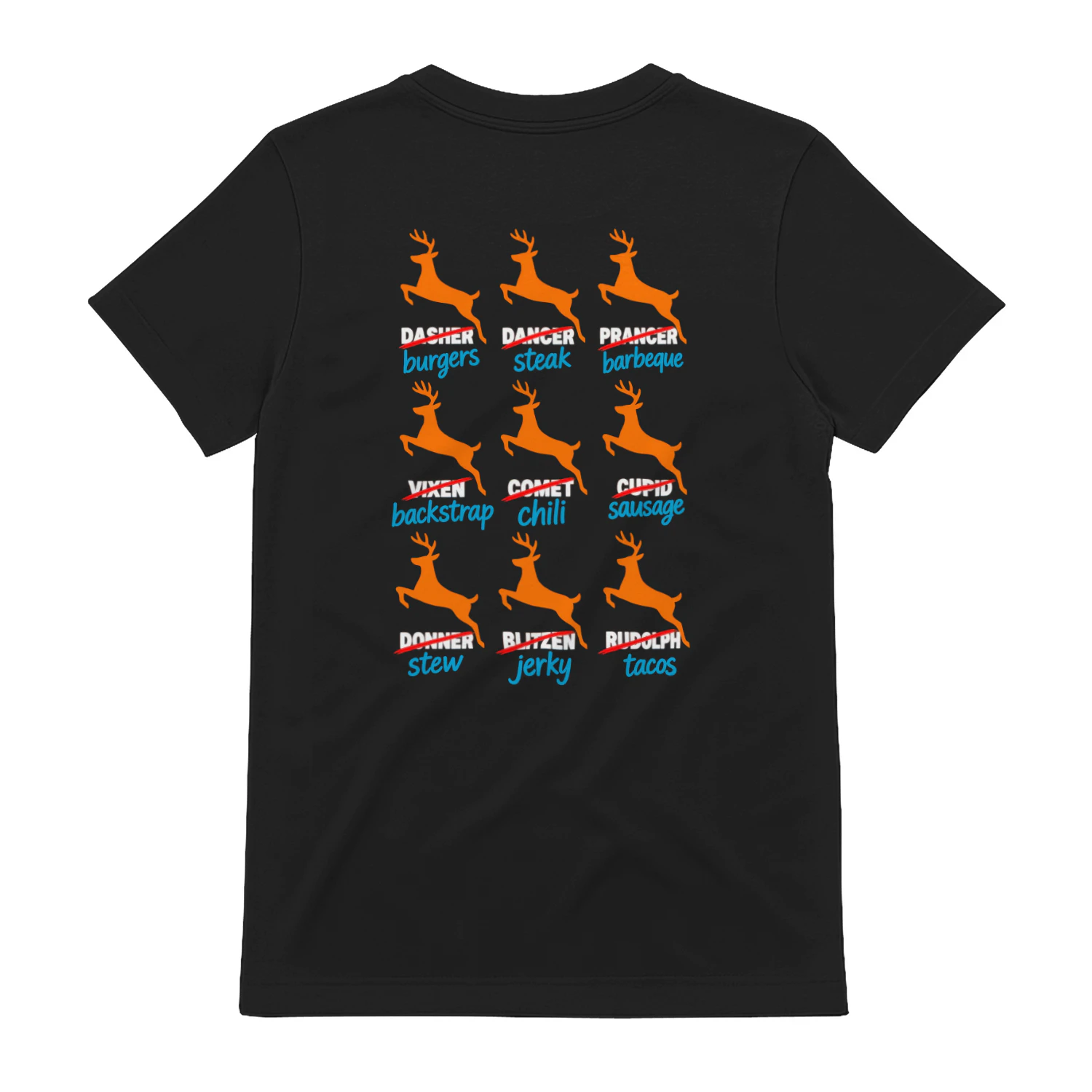 Funny Reindeer Hunting Christmas T-Shirt Design