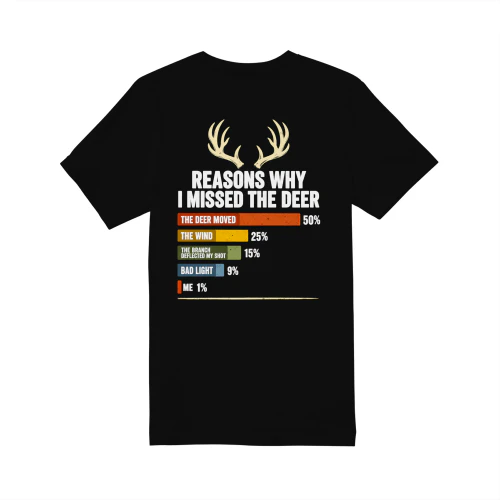 Reasons Why I Missed the Deer Hunting T-Shirt Design