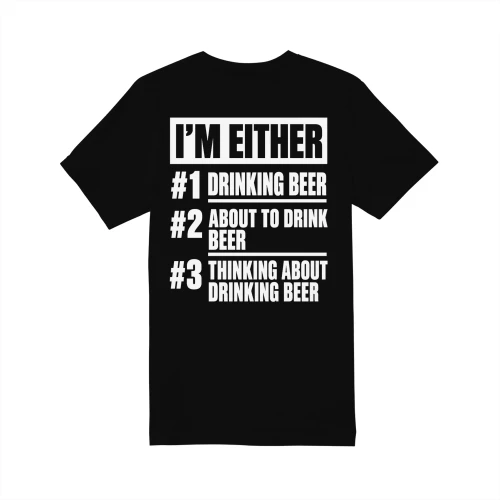 #1 DRINKING BEER #2 ABOUT TO DRINK #°3 THINKING ABOUT DRINKING BEER