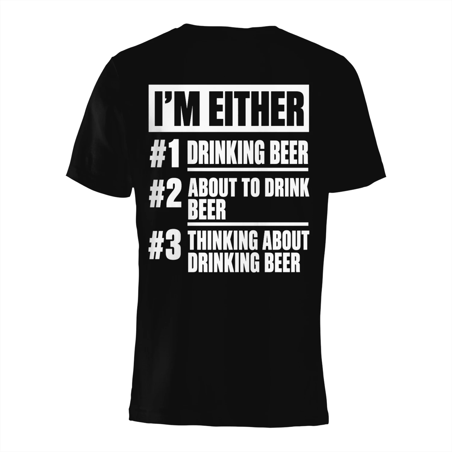 #1 DRINKING BEER #2 ABOUT TO DRINK #°3 THINKING ABOUT DRINKING BEER