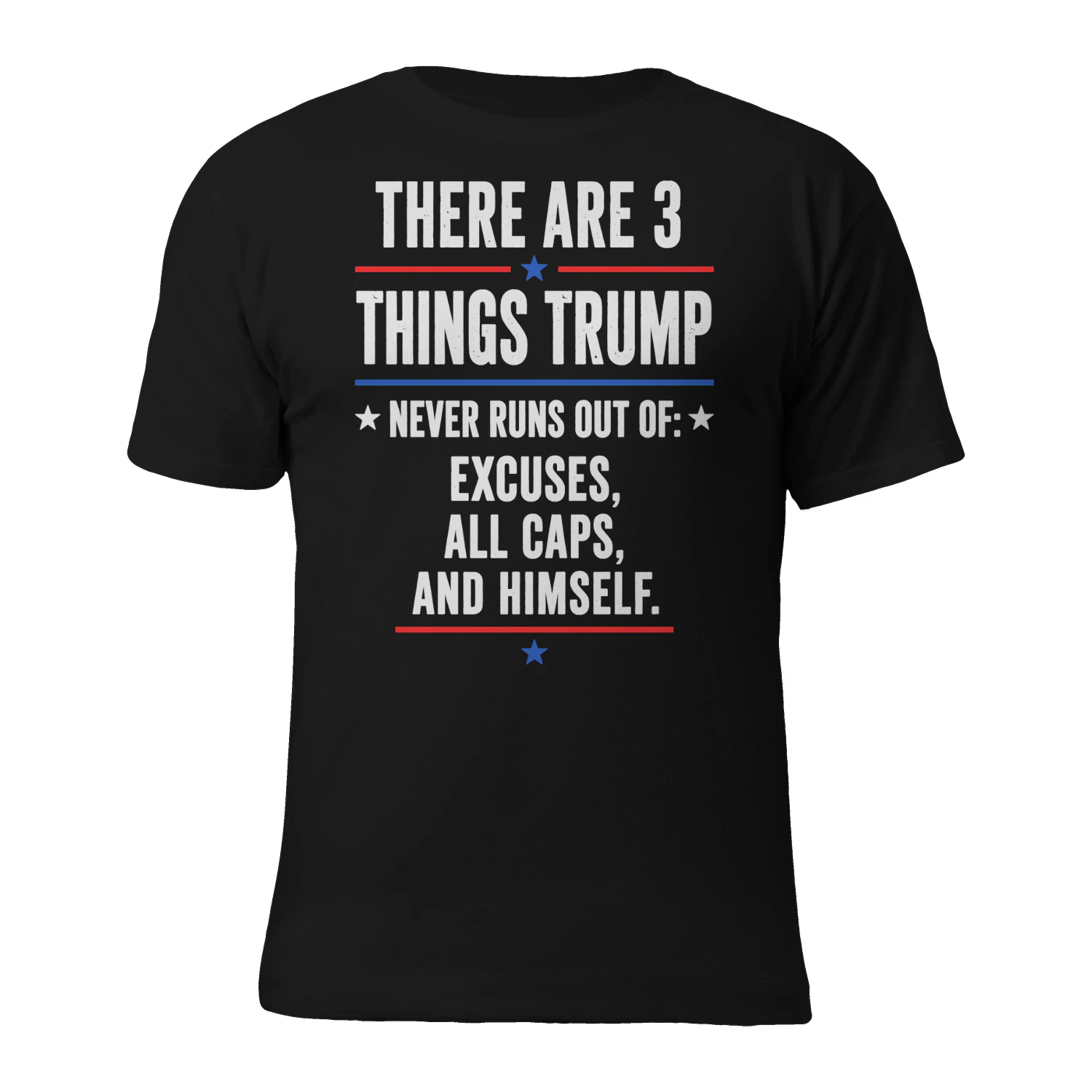 THERE ARE 3 THINGS TRUMP %- NEVER RUNS OUT OF- - AND HIMSELF