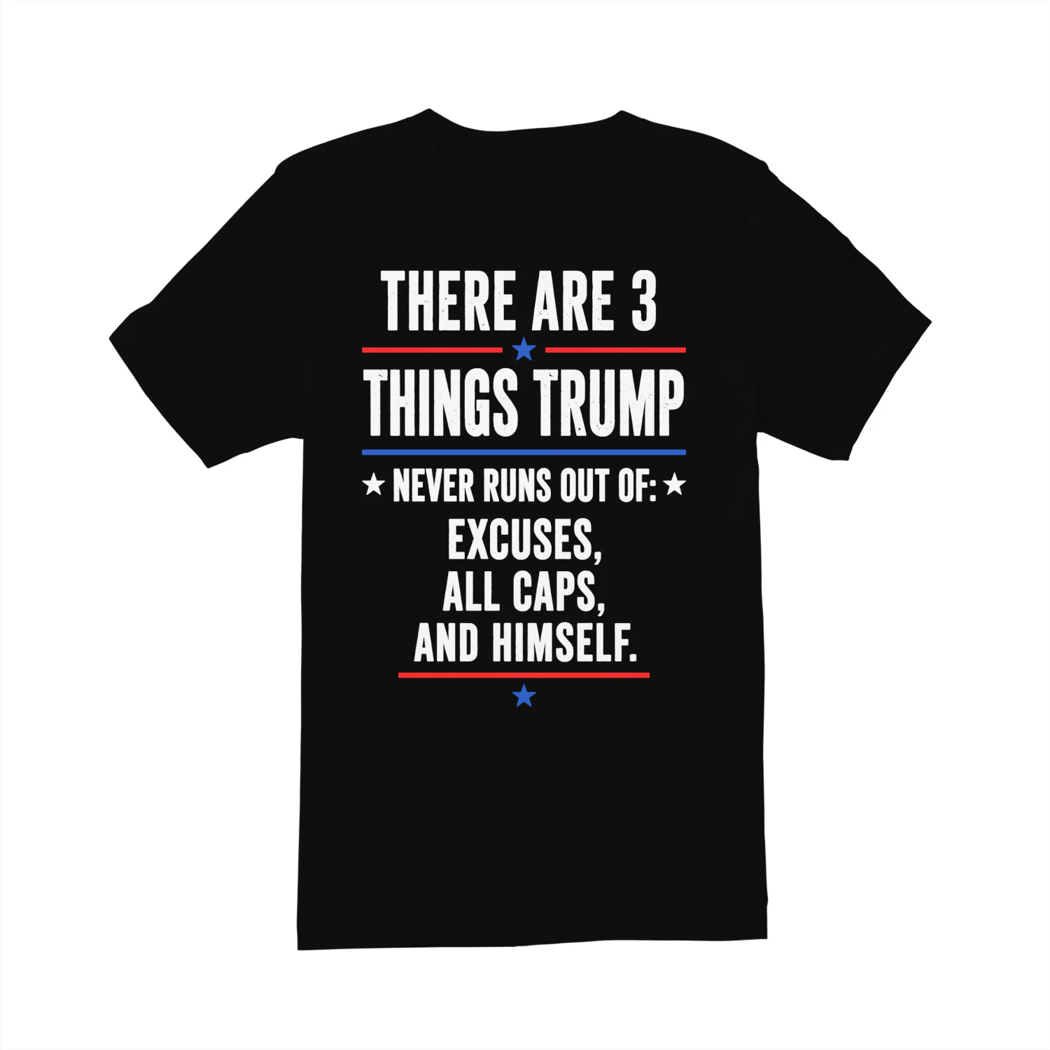 THERE ARE 3 THINGS TRUMP %- NEVER RUNS OUT OF- - AND HIMSELF