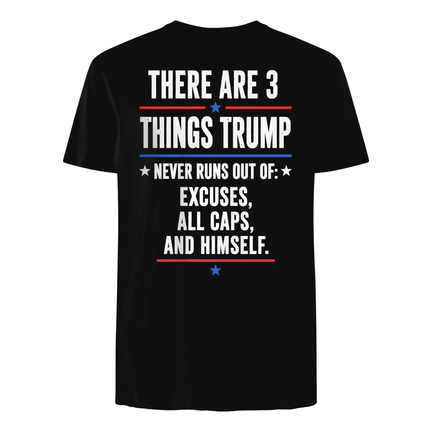 THERE ARE 3 THINGS TRUMP %- NEVER RUNS OUT OF- - AND HIMSELF