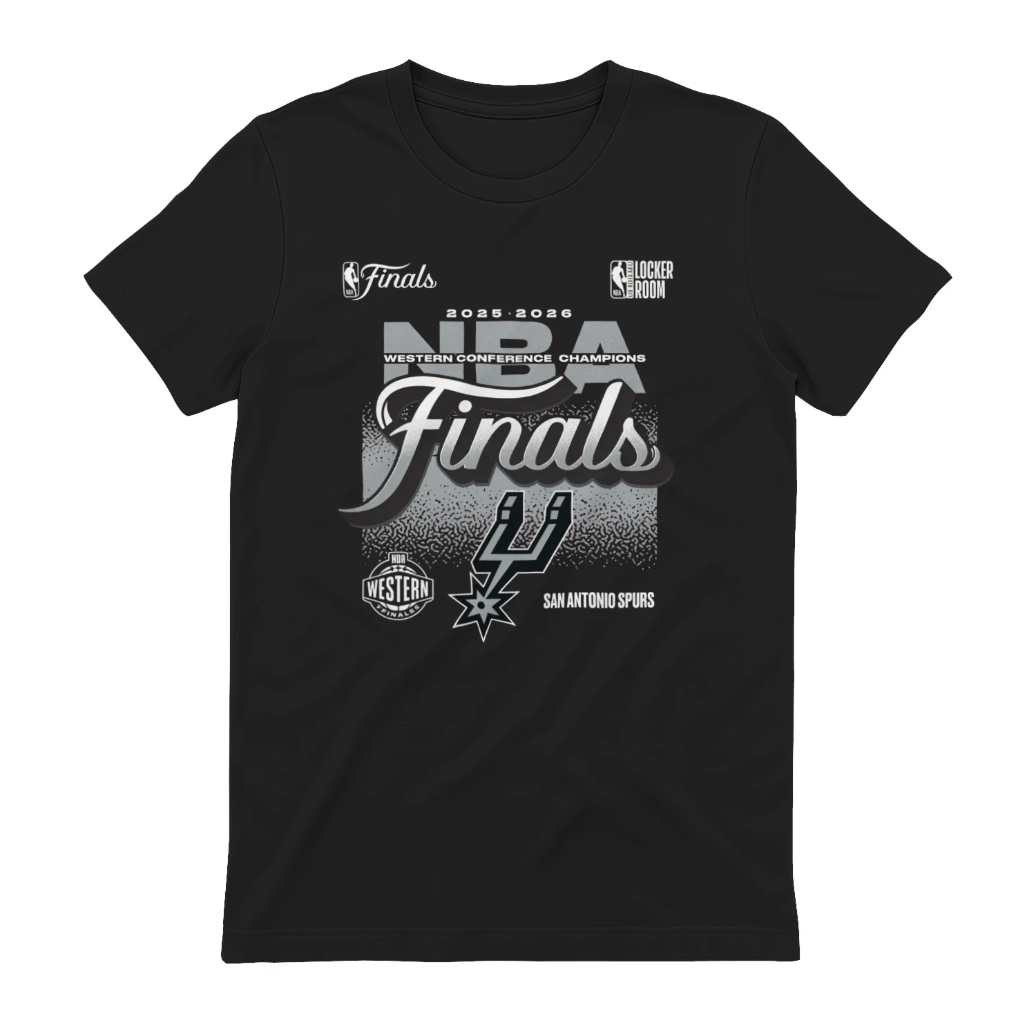 Men's San Antonio Spurs Fanatics Charcoal 2026 NBA Western Conference Champions 
