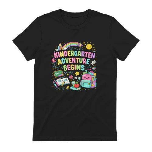 Kindergarten Here I Come Sunset Shirt – First Day Of School Cute Kids Back To School Tee