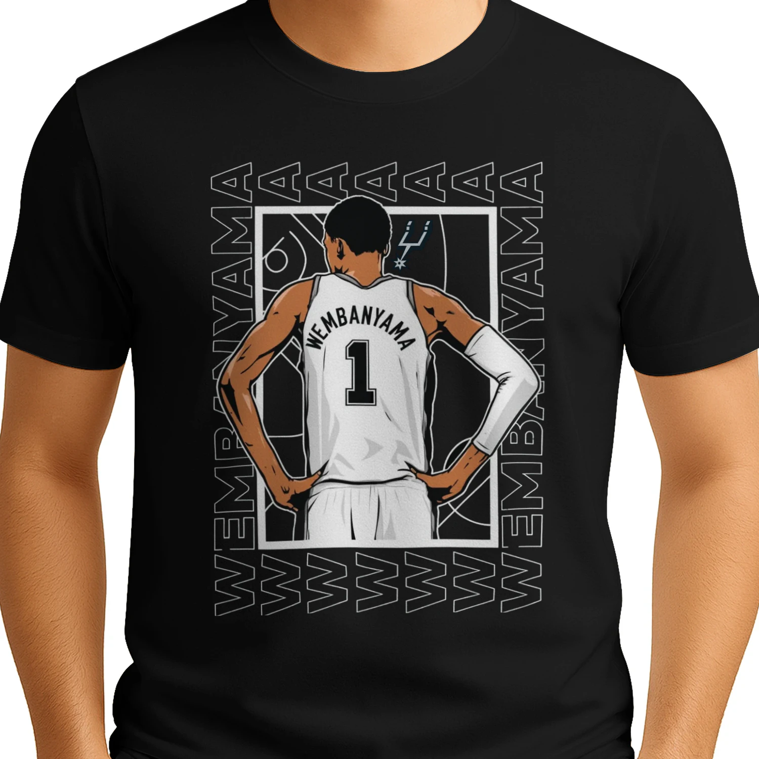 Victor Wembanyama Spurs WEMBANYAMA 1 Back Jersey 2026 NBA Finals 