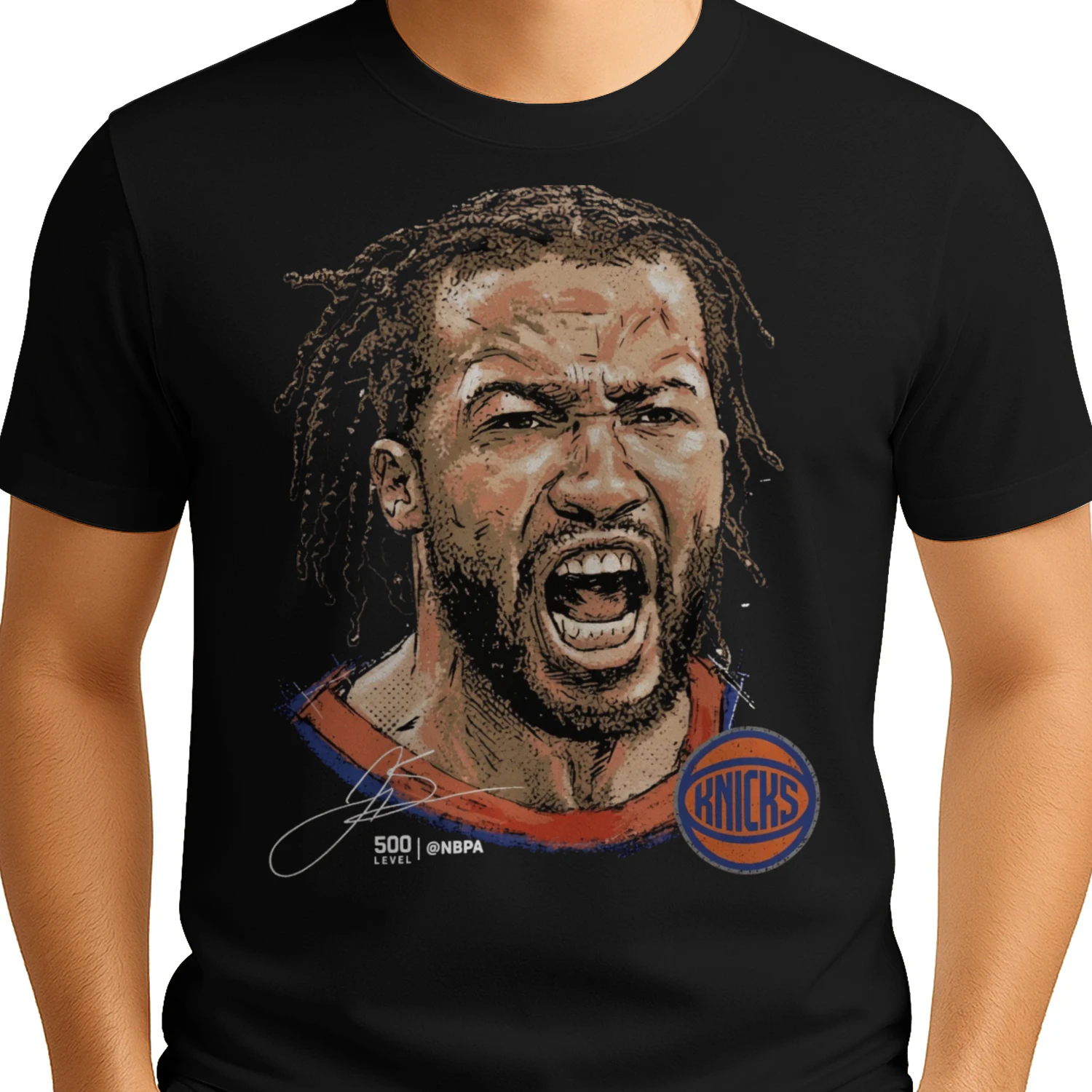 Men's New York Knicks Jalen Brunson 500 Level Black
