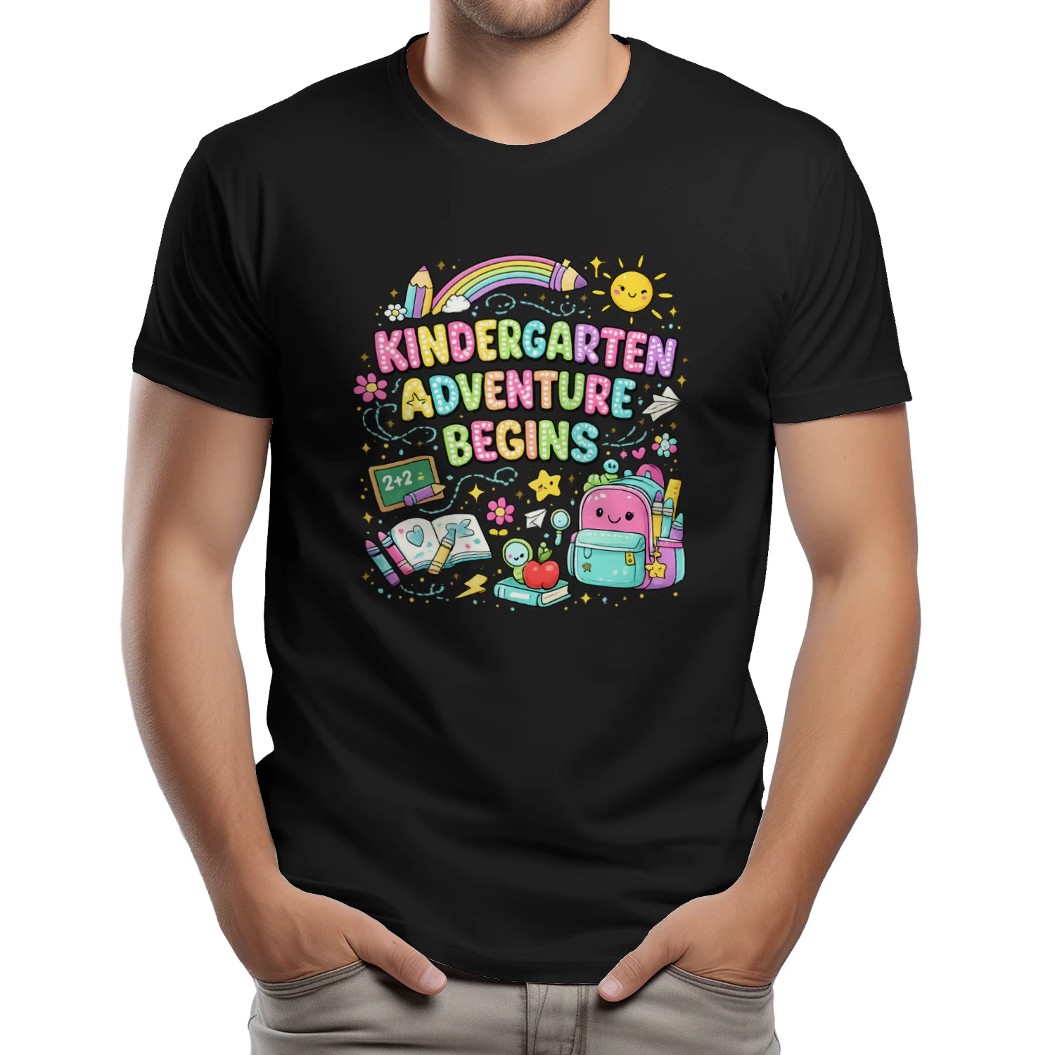 Kindergarten Here I Come Sunset Shirt – First Day Of School Cute Kids Back To School Tee