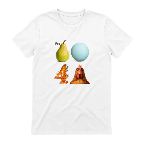 Funny Pear Ball Four Chicken T-Shirt – Viral Meme Graphic Tee
