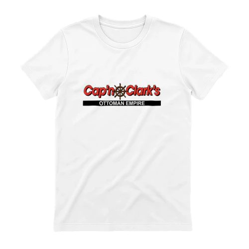 Cap'n Clark's Ottoman Empire Vintage T-Shirt | Funny Ship Wheel Graphic Tee