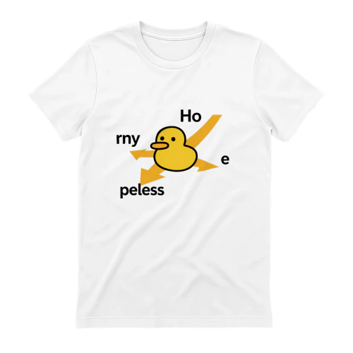Horny Hopeless Duck Meme Funny T-Shirt
