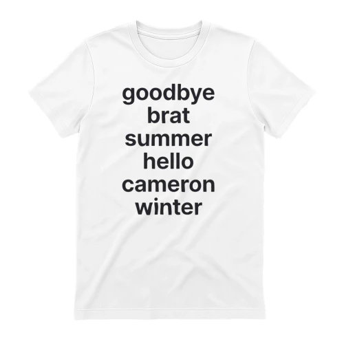 Goodbye Brat Summer 👋 Hello Cameron Winter ❄️"