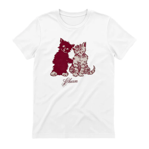 Cute Kittens Charm Vintage Cat Lover T-Shirt