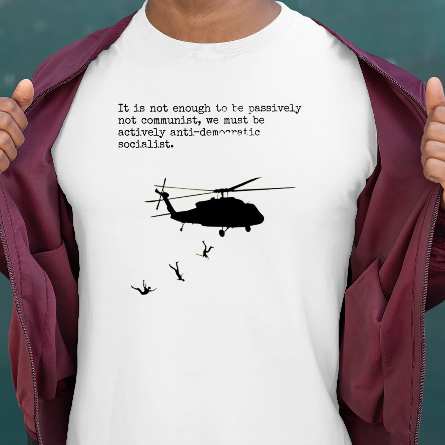 Satirical Anti Socialism Graphic Tee