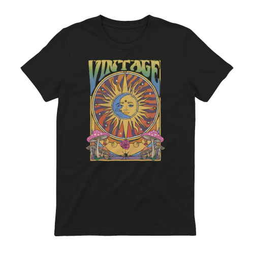 Vintage Sun Moon Celestial T-Shirt