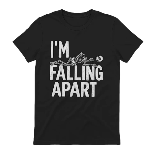 Mens I'm Falling Apart T Shirt Funny Halloween Skeleton Sarcastic Tee