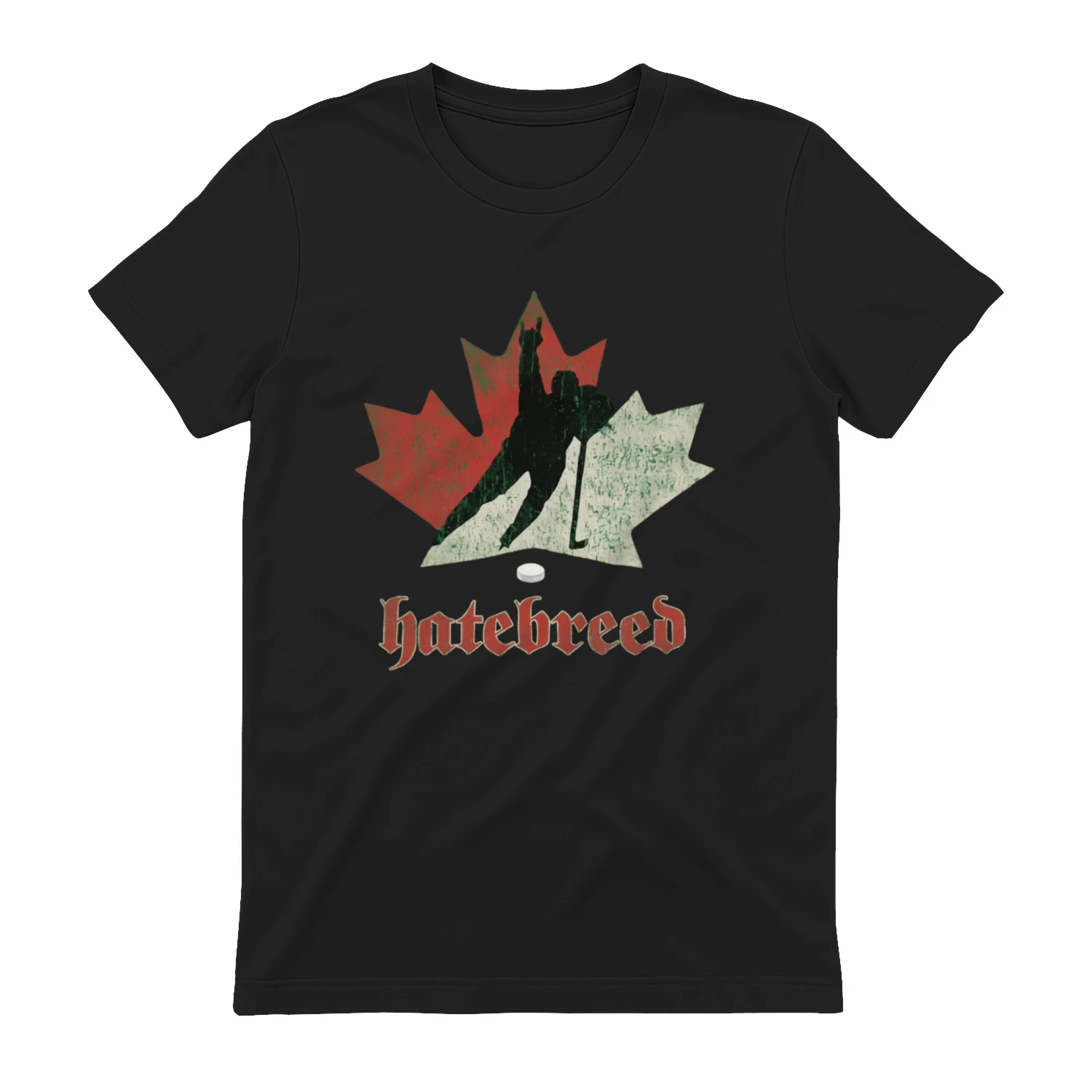 Hatebreed Canadian Maple Leaf Hockey Player Vintage T-Shirt