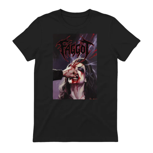 FIGHT Gothic Horror T-Shirt – Dark Metal Graphic Tee