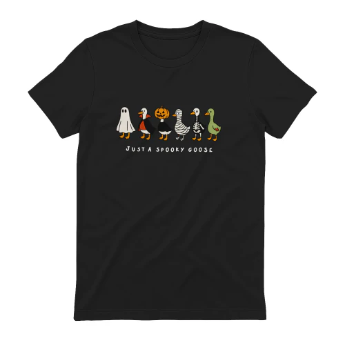 Just A Spooky Goose Shirt, Halloween Goose Shirt, Cute Goose Halloween Tee
