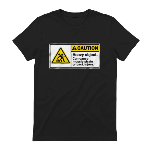 Funny Heavy Object Warning Anime Cat Girl T-Shirt
