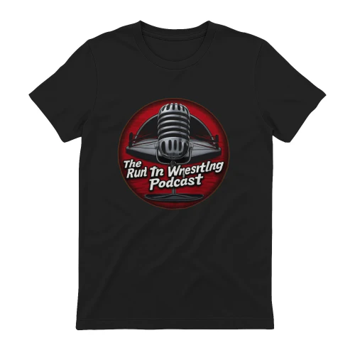 Vintage Run The Wrestling Podcast Microphone Retro Wrestling Fan T-Shirt
