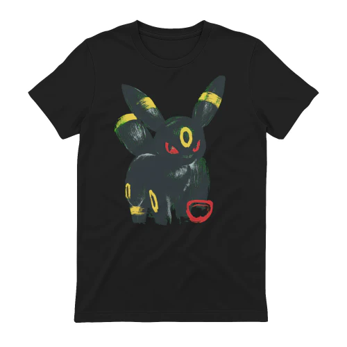 Umbreon Pokemon Vintage Distressed T-Shirt | Retro Eeveelution Graphic Tee