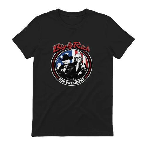 Big and Rich for President Vintage Country Music Graphic T-Shirt Design