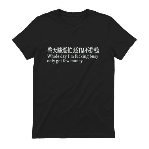 Whole Day Busy Few Money Meme Tee