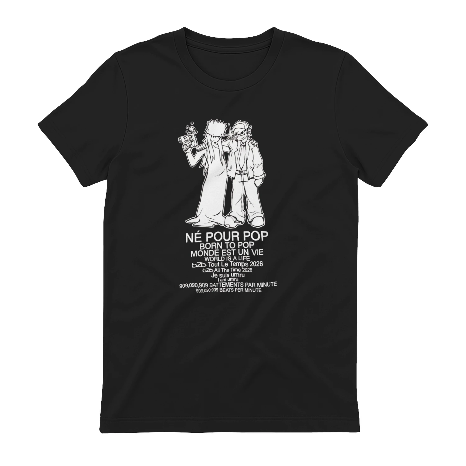 Born to Pop / Né Pour Pop Graphic Tee Design